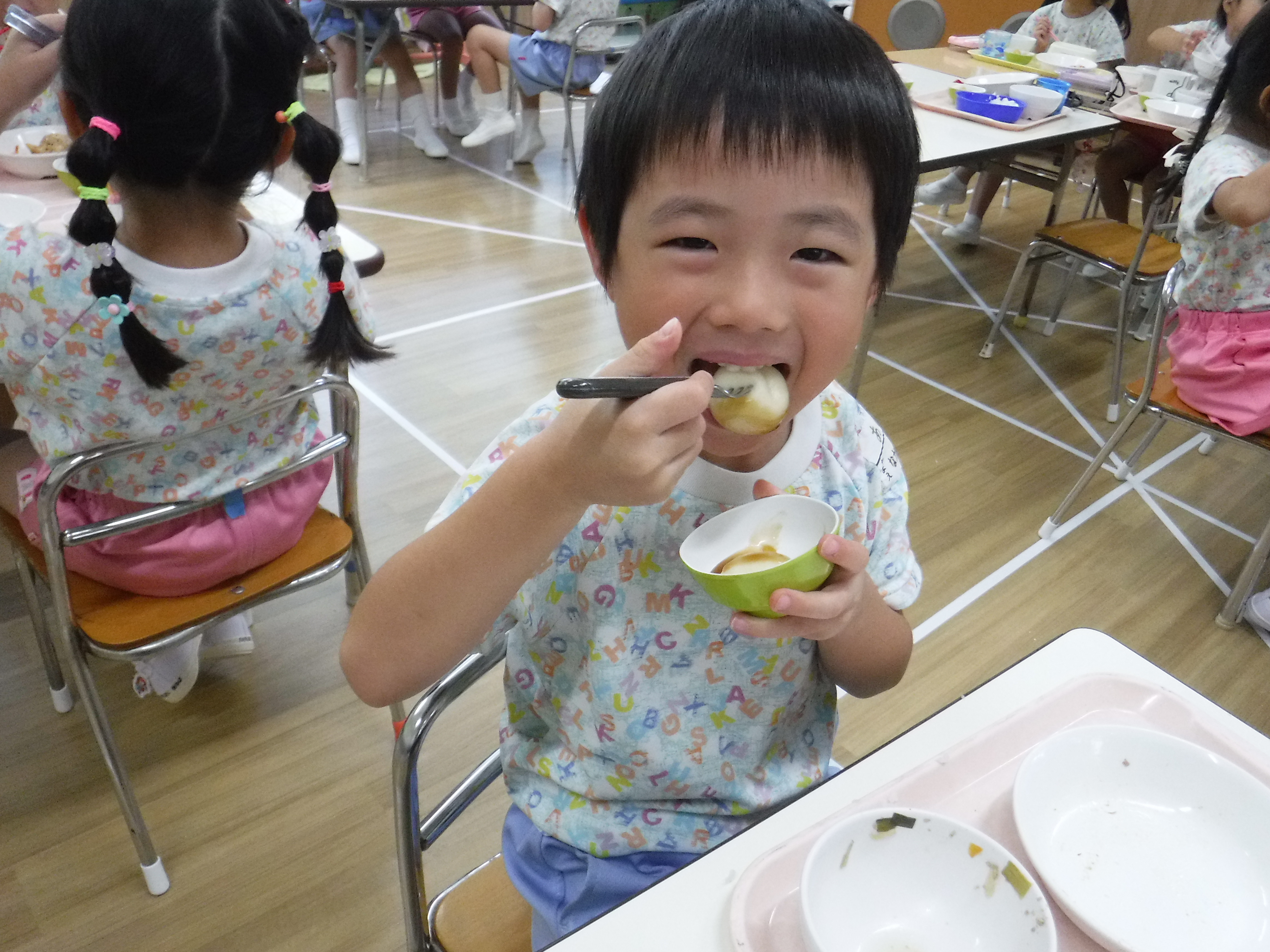 お月見団子作り　あじさい⑩